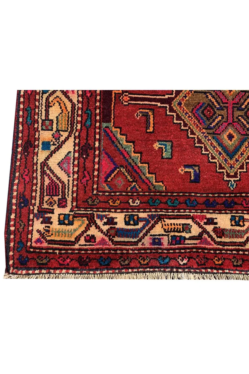 Amazing Hand Knotted Hamidoun Wool Area Runner Rug 10.0 x 3.9 Ft