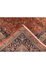 Amazing Hand Knotted Vintage Qashoun Wool Area Rug 11.9 x 8.2 Ft