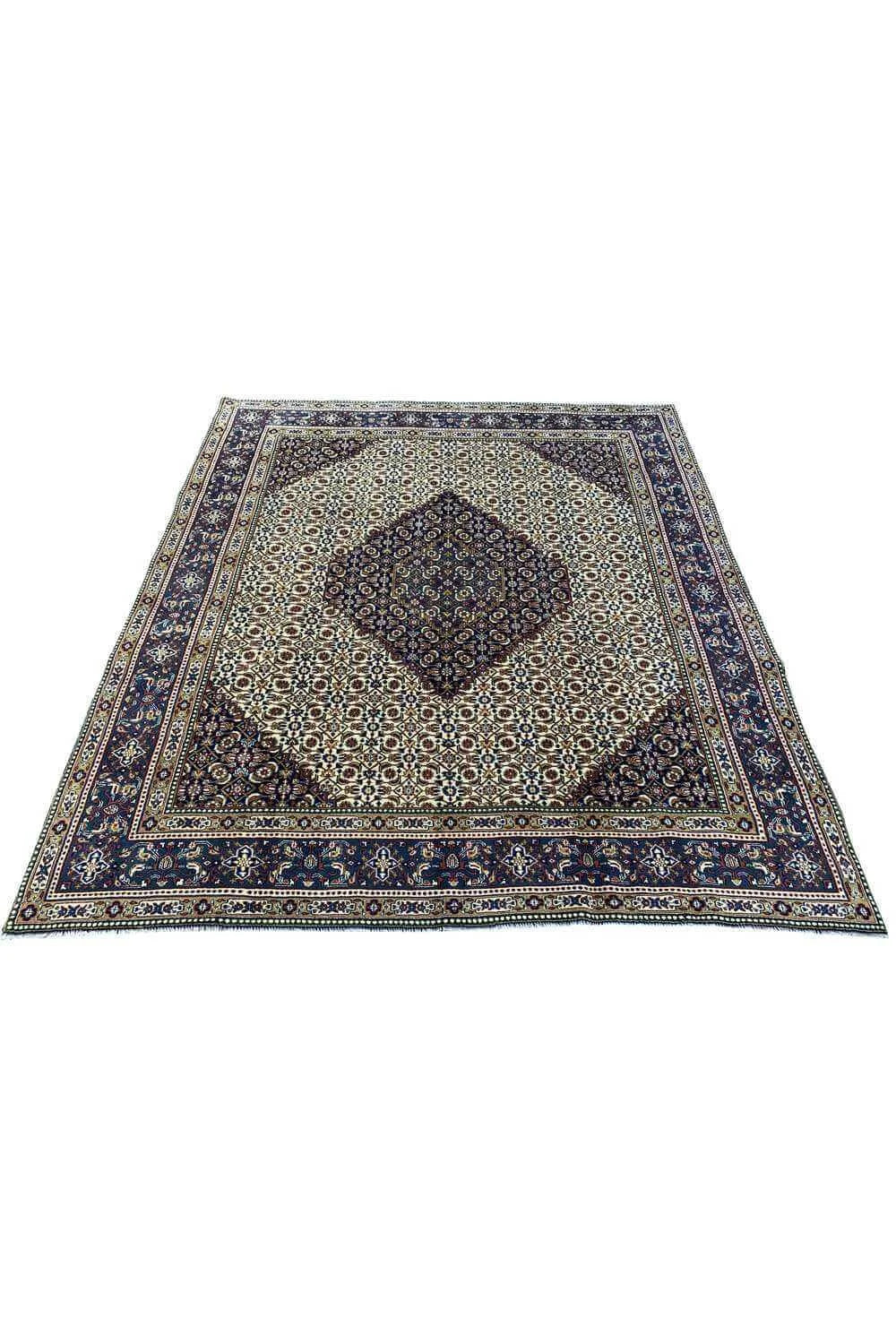 Amazing Hand Knotted Vintage Bijour Wool Area Rug 9.4 x 8.0 Ft