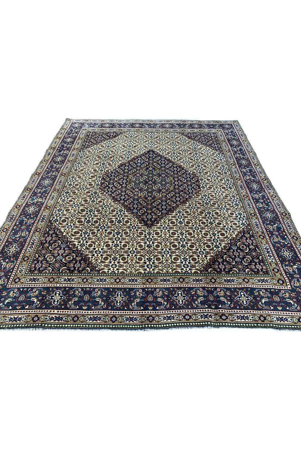 Amazing Hand Knotted Vintage Bijour Wool Area Rug 9.4 x 8.0 Ft