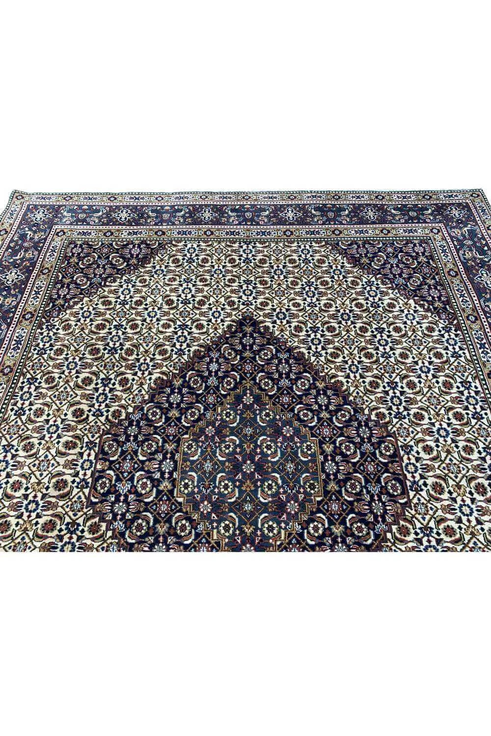 Amazing Hand Knotted Vintage Bijour Wool Area Rug 9.4 x 8.0 Ft