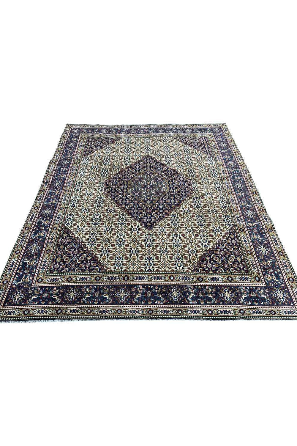 Amazing Hand Knotted Vintage Bijour Wool Area Rug 9.4 x 8.0 Ft