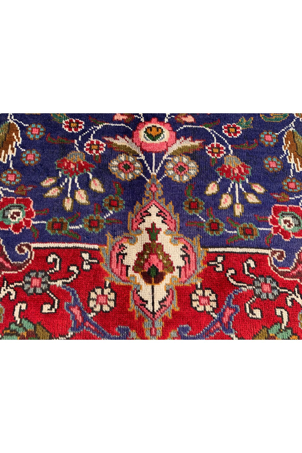 Amazing Hand Knotted Vintage Tabreez Wool Area Rug 12.0 x 9.7 Ft