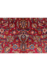 Amazing Hand Knotted Vintage Qashoun Wool Area Rug 12.11 x 8.5 Ft
