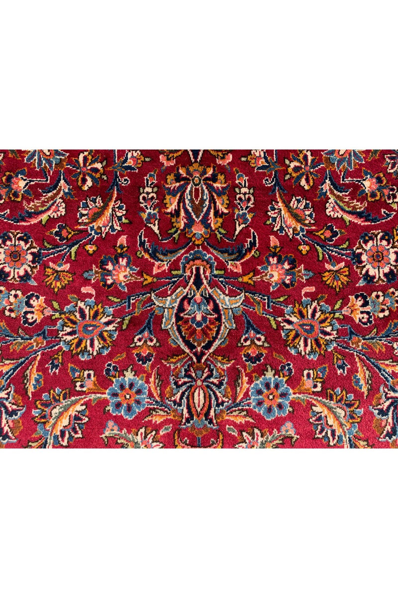 Amazing Hand Knotted Vintage Qashoun Wool Area Rug 12.11 x 8.5 Ft
