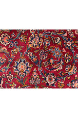 Amazing Hand Knotted Vintage Qashoun Wool Area Rug 12.11 x 8.5 Ft