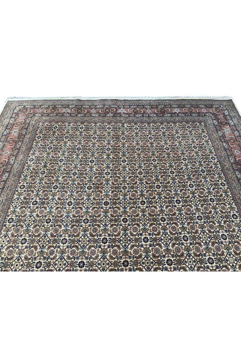 Amazing Hand Knotted Vintage Bijour Wool Area Rug 11.2 x 8.5 Ft