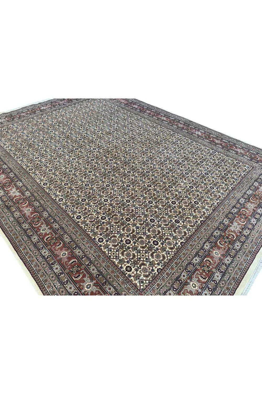 Amazing Hand Knotted Vintage Bijour Wool Area Rug 11.2 x 8.5 Ft
