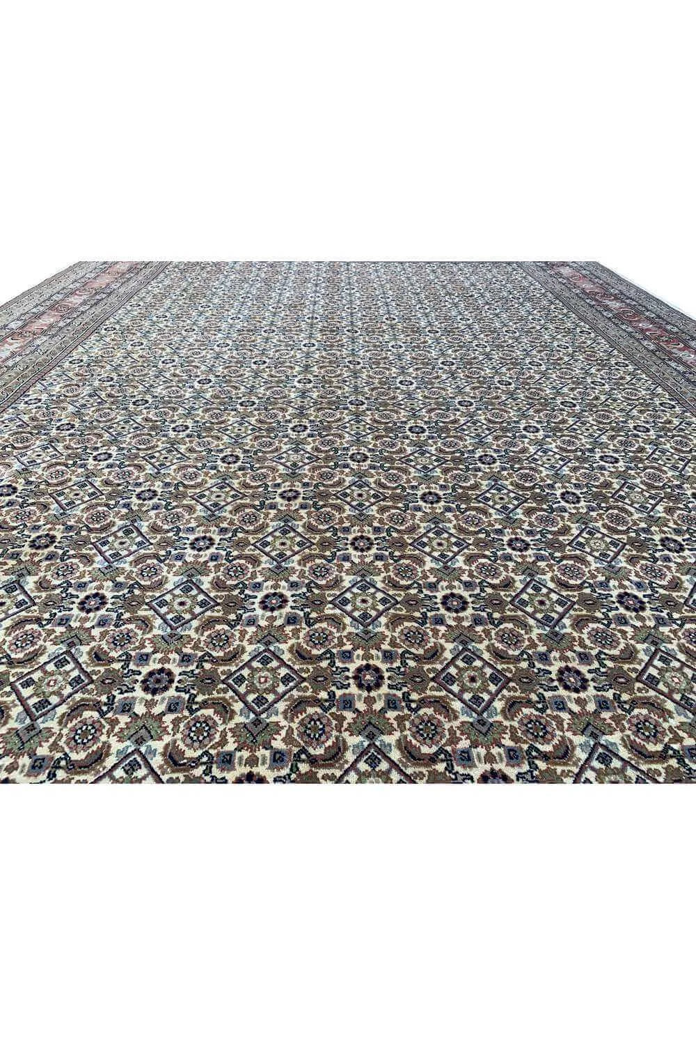 Amazing Hand Knotted Vintage Bijour Wool Area Rug 11.2 x 8.5 Ft