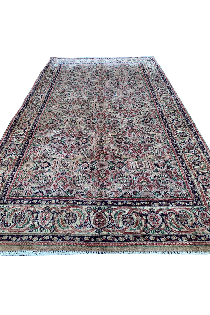 AUTHENTIC HAND KNOTTED BIJOUR WOOL AREA RUG 6.3 X 3.5 FT (666 GER)