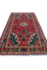 DISTRESSED HAND KNOTTED BIJOUR WOOL AREA RUG 6.1 X 3.4 FT (667 GER)