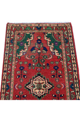 DISTRESSED HAND KNOTTED BIJOUR WOOL AREA RUG 6.1 X 3.4 FT (667 GER)