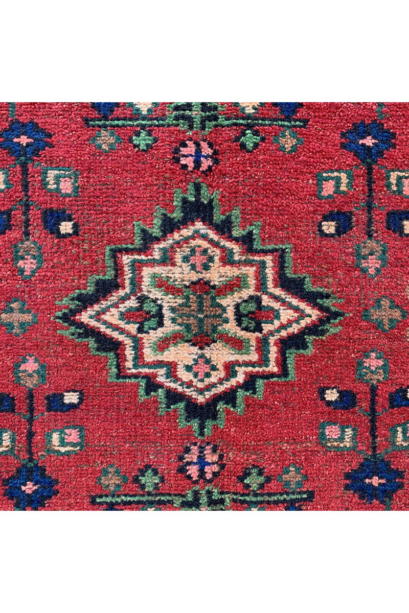 DISTRESSED HAND KNOTTED BIJOUR WOOL AREA RUG 6.1 X 3.4 FT (667 GER)