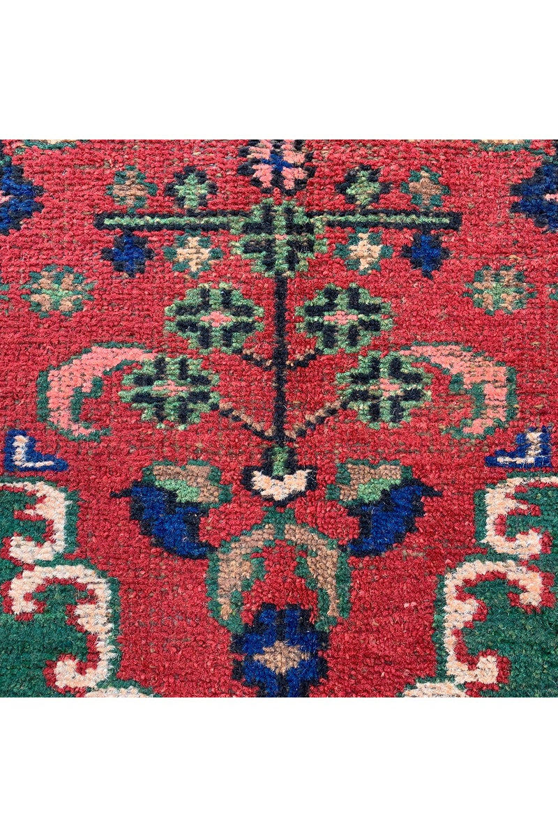 DISTRESSED HAND KNOTTED BIJOUR WOOL AREA RUG 6.1 X 3.4 FT (667 GER)