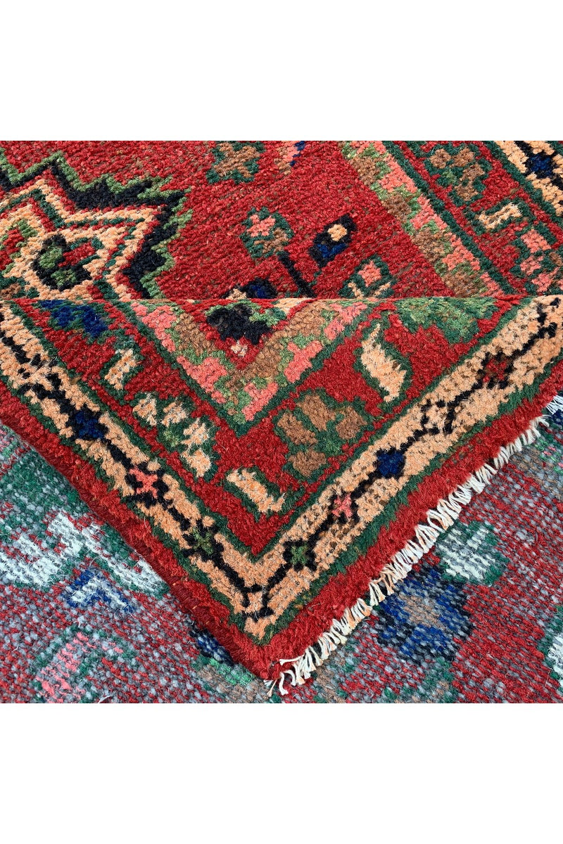 DISTRESSED HAND KNOTTED BIJOUR WOOL AREA RUG 6.1 X 3.4 FT (667 GER)