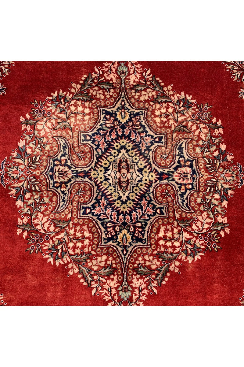 AUTHENTIC HAND KNOTTED VINTAGE QIRMOUN WOOL AREA RUG 10.4 X 6.11 FT (449 GER)