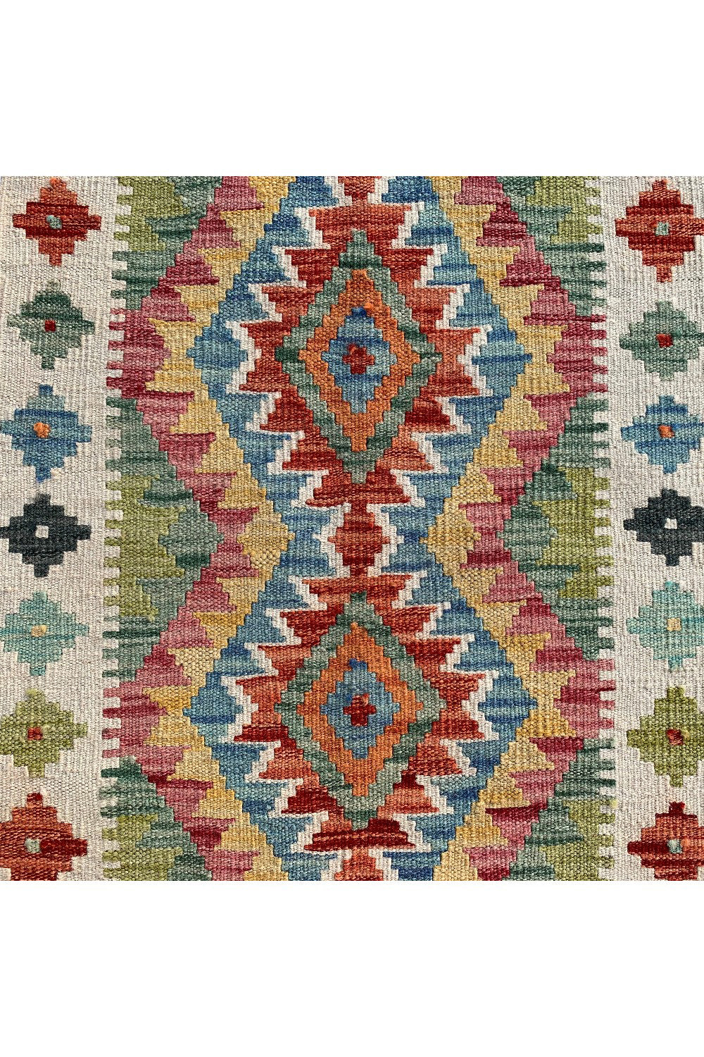 MODERN CHOBI KILIM 2.9 x 2.1 Ft