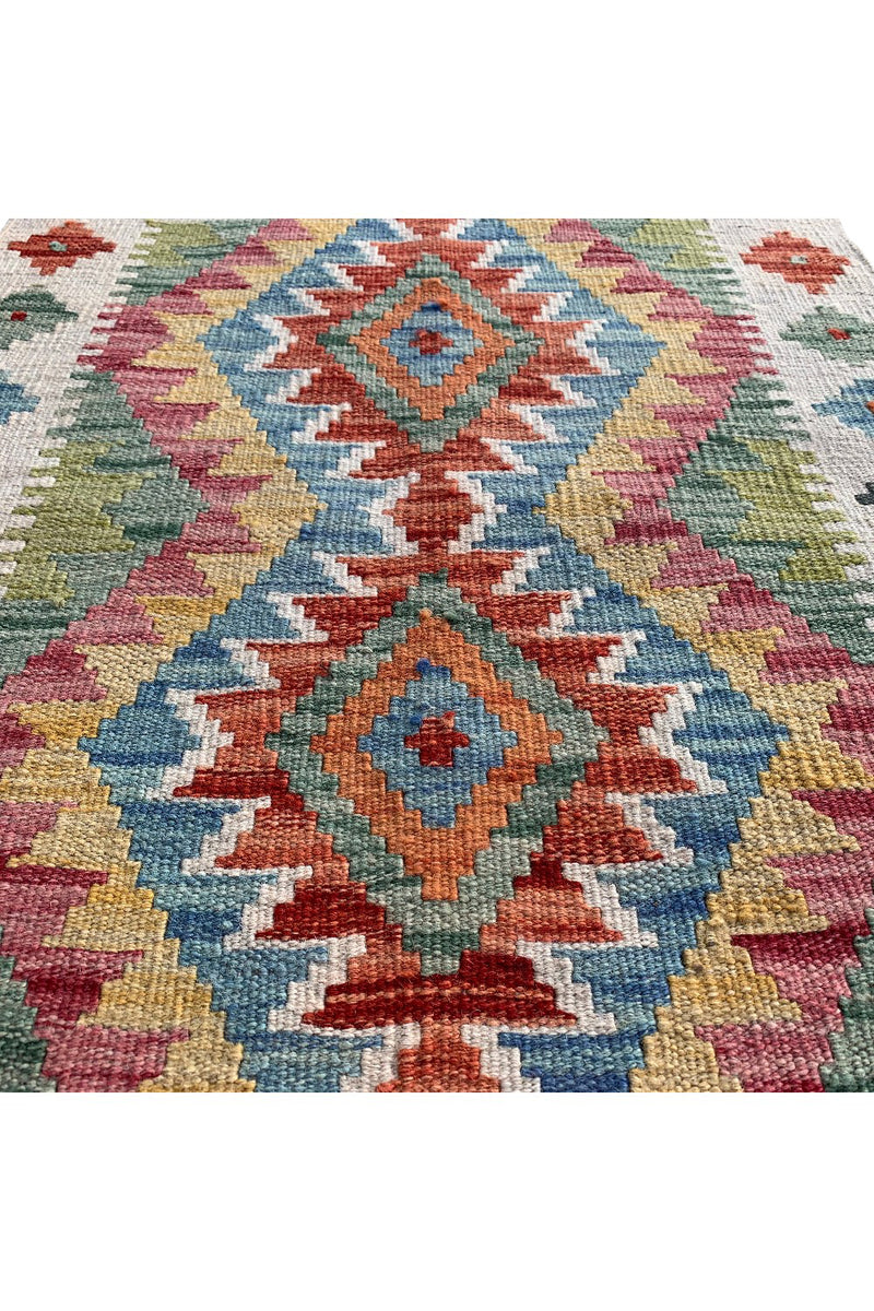 MODERN CHOBI KILIM 2.9 x 2.1 Ft
