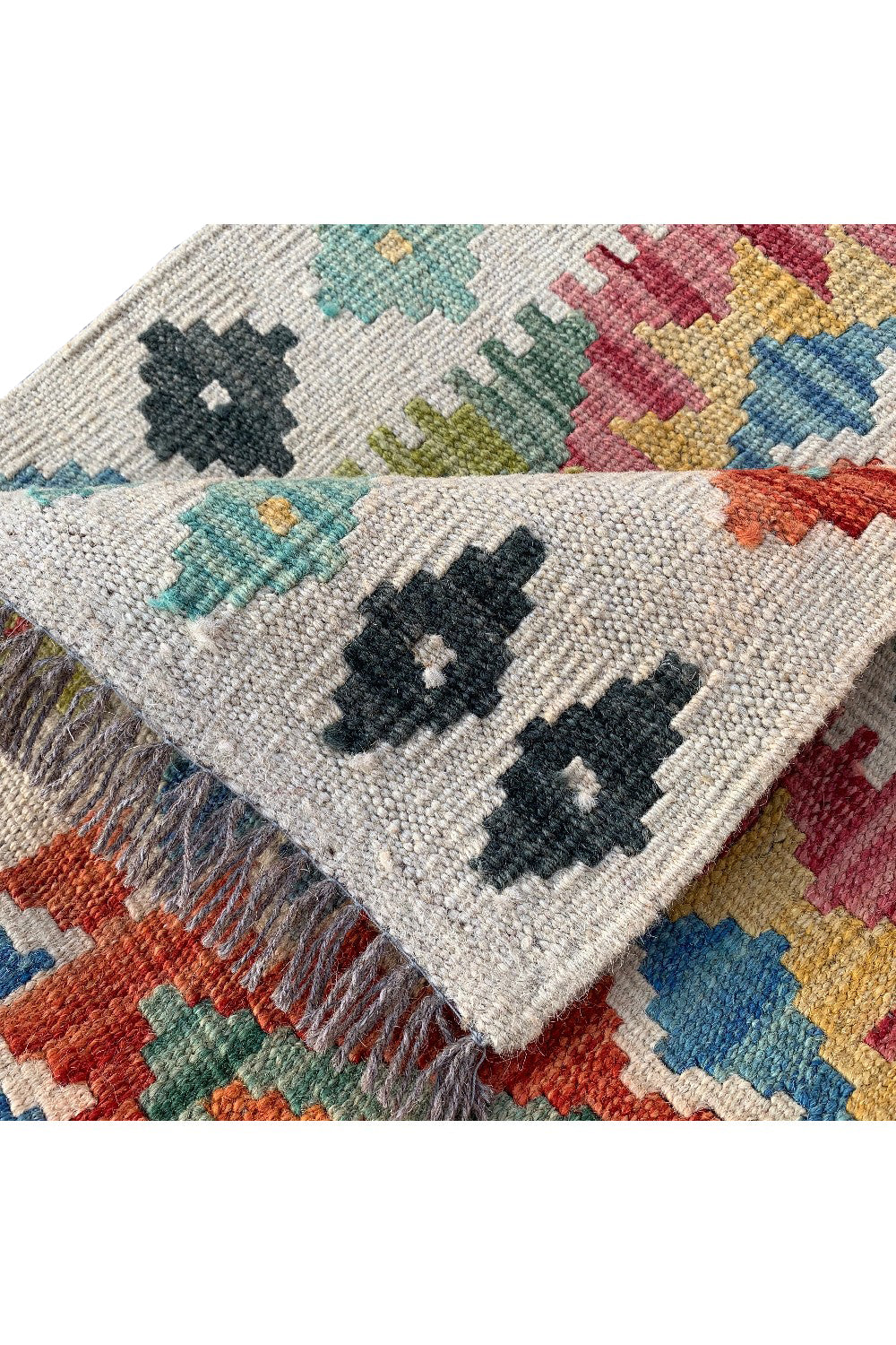 MODERN CHOBI KILIM 2.9 x 2.1 Ft
