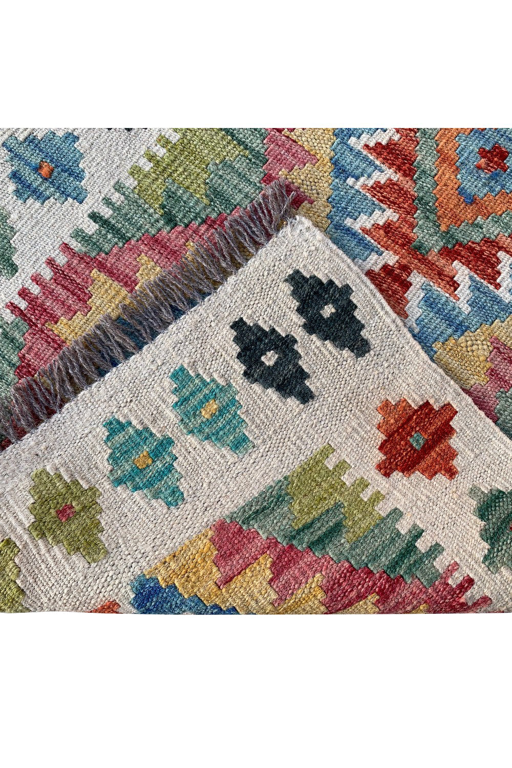 MODERN CHOBI KILIM 2.9 x 2.1 Ft
