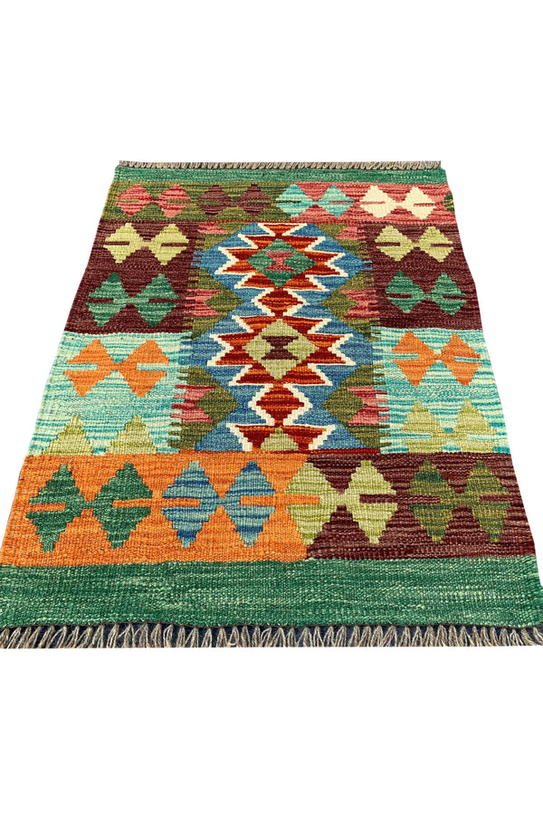 MODERN CHOBI KILIM 2.7 x 1.11 Ft