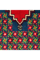 AUTHENTIC HAND KNOTTED VINTAGE MOROCCO WOOL AREA RUG 6.9 X 3.1 FT (596 GER)