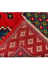AUTHENTIC HAND KNOTTED VINTAGE MOROCCO WOOL AREA RUG 6.9 X 3.1 FT (596 GER)