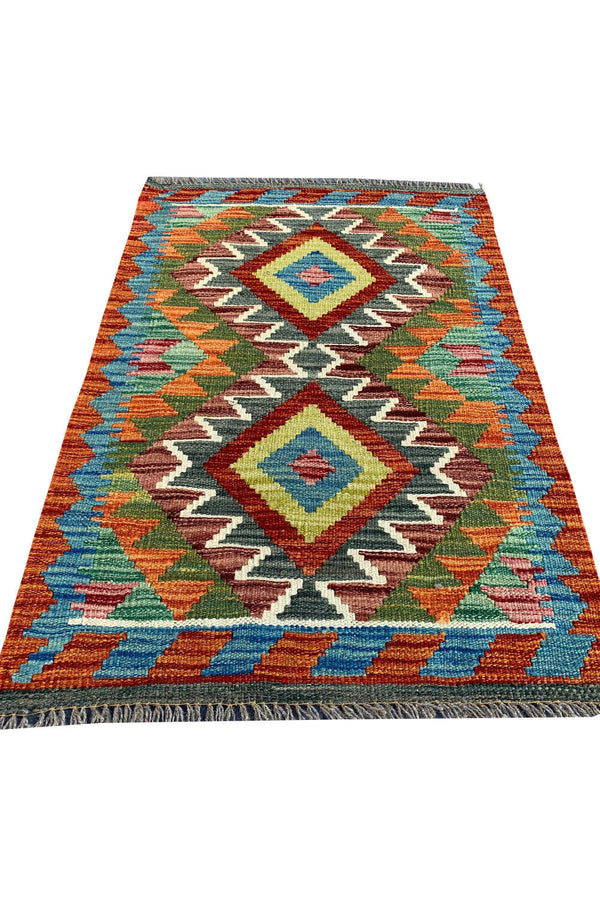 MODERN CHOBI KILIM 2.11 x 2.0 Ft