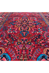 AUTHENTIC HAND KNOTTED VINTAGE HAMIDOUN WOOL AREA RUG 7.6 X 5.8 FT (490 GER)
