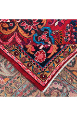 AUTHENTIC HAND KNOTTED VINTAGE HAMIDOUN WOOL AREA RUG 7.6 X 5.8 FT (490 GER)