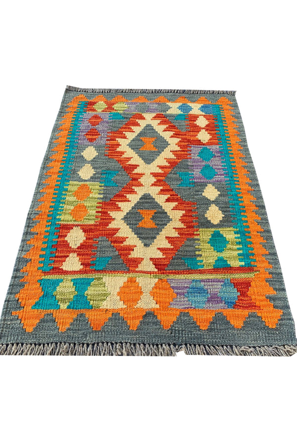 MODERN CHOBI KILIM 2.9 x 2.0 Ft