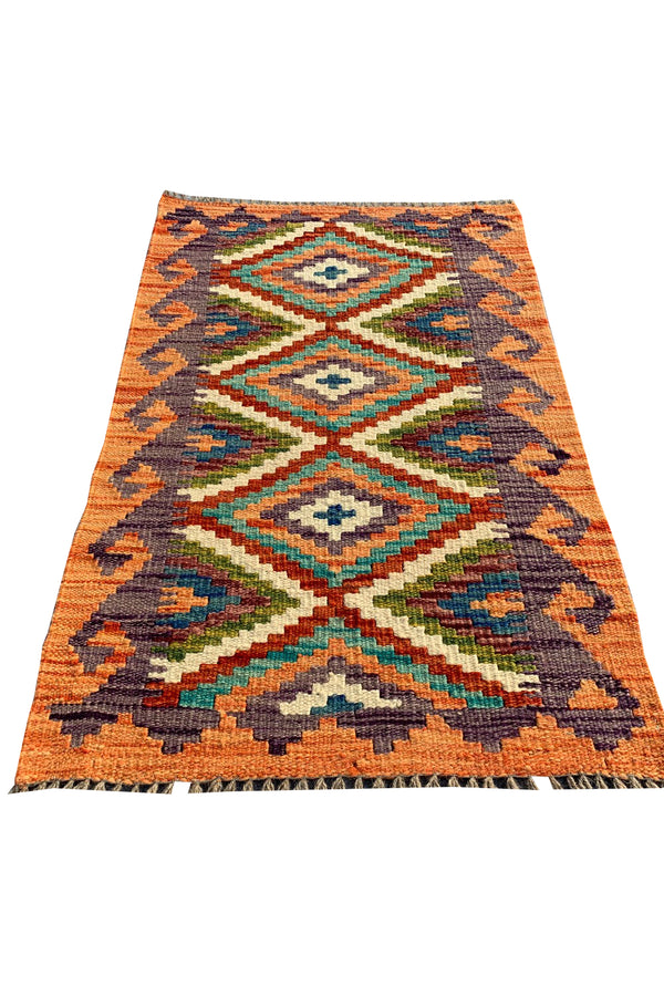 MODERN CHOBI KILIM 2.11 x 1.11 Ft