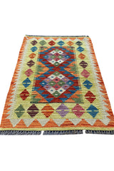 MODERN CHOBI KILIM 2.10 X 1.11 FT