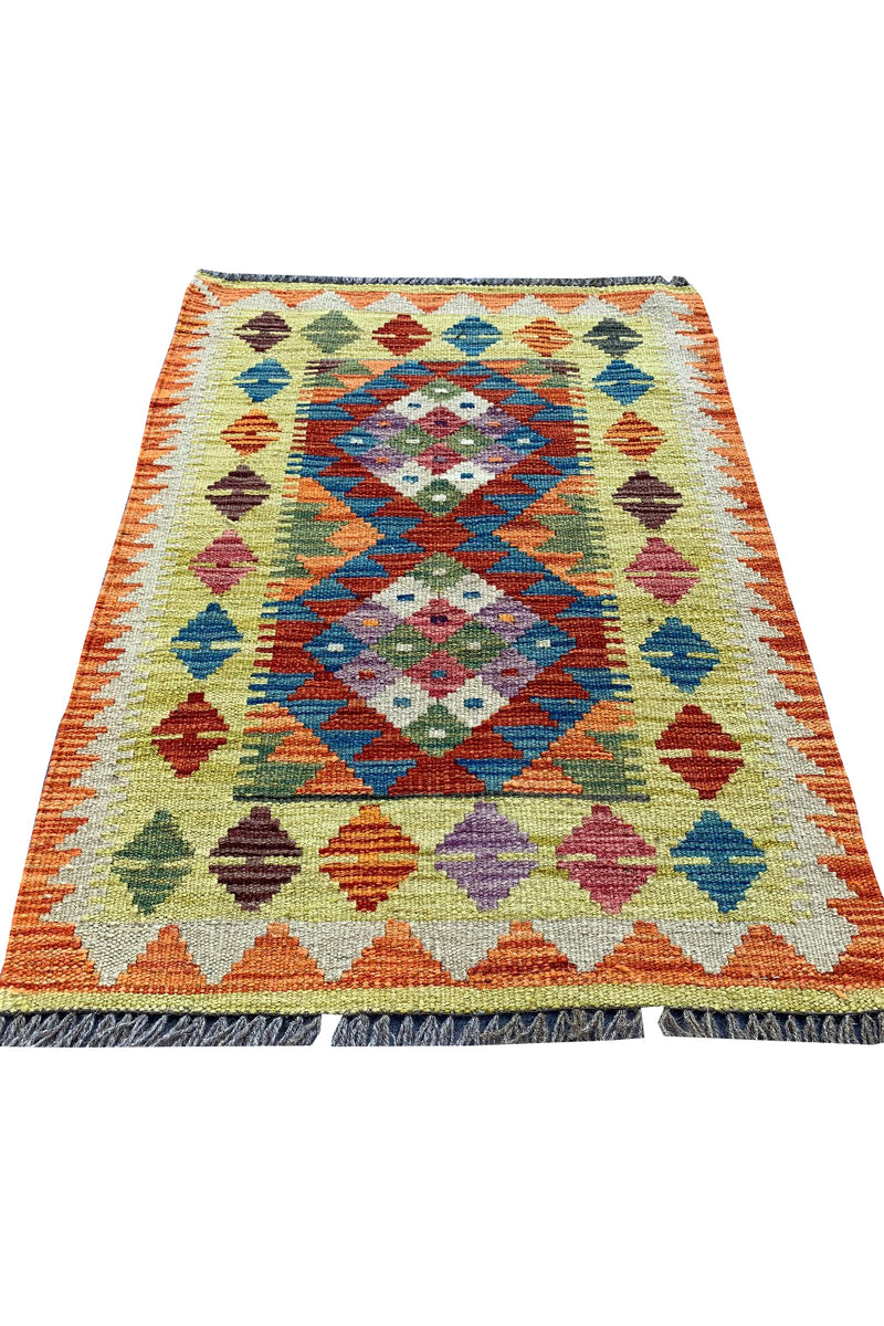 MODERN CHOBI KILIM 2.10 X 1.11 FT