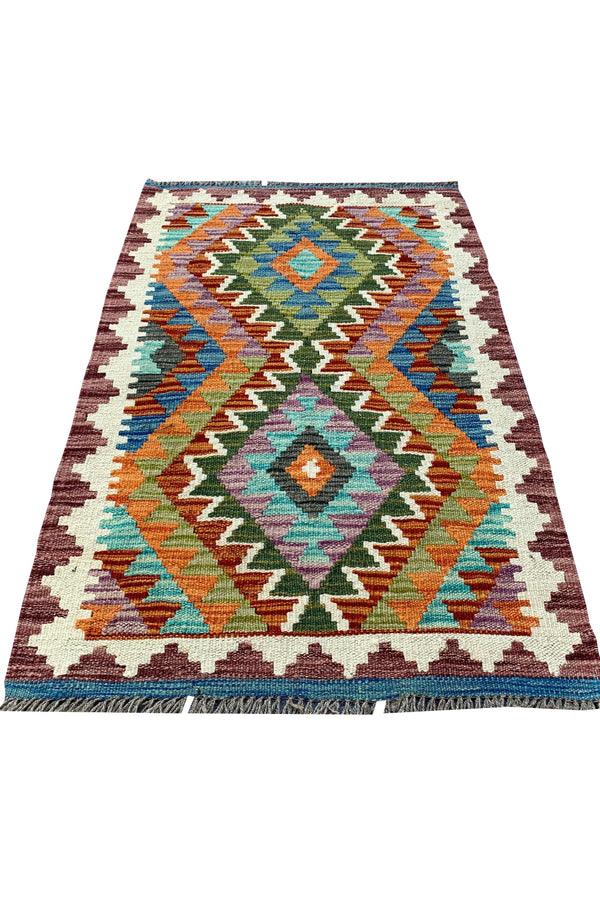 MODERN CHOBI KILIM 2.11 X 1.11 FT