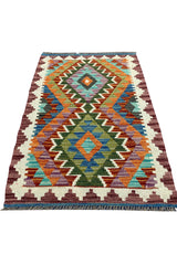 MODERN CHOBI KILIM 2.11 X 1.11 FT