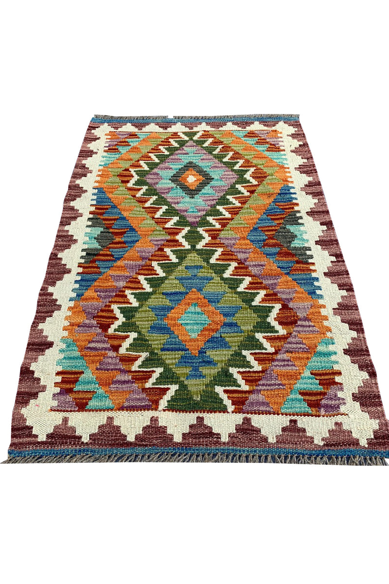 MODERN CHOBI KILIM 2.11 X 1.11 FT
