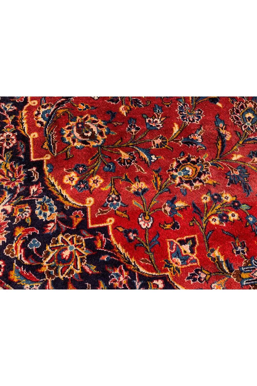 Authentic Hand Knotted Vintage Qashoun Wool Area Rug 14.6 x 9.11 Ft