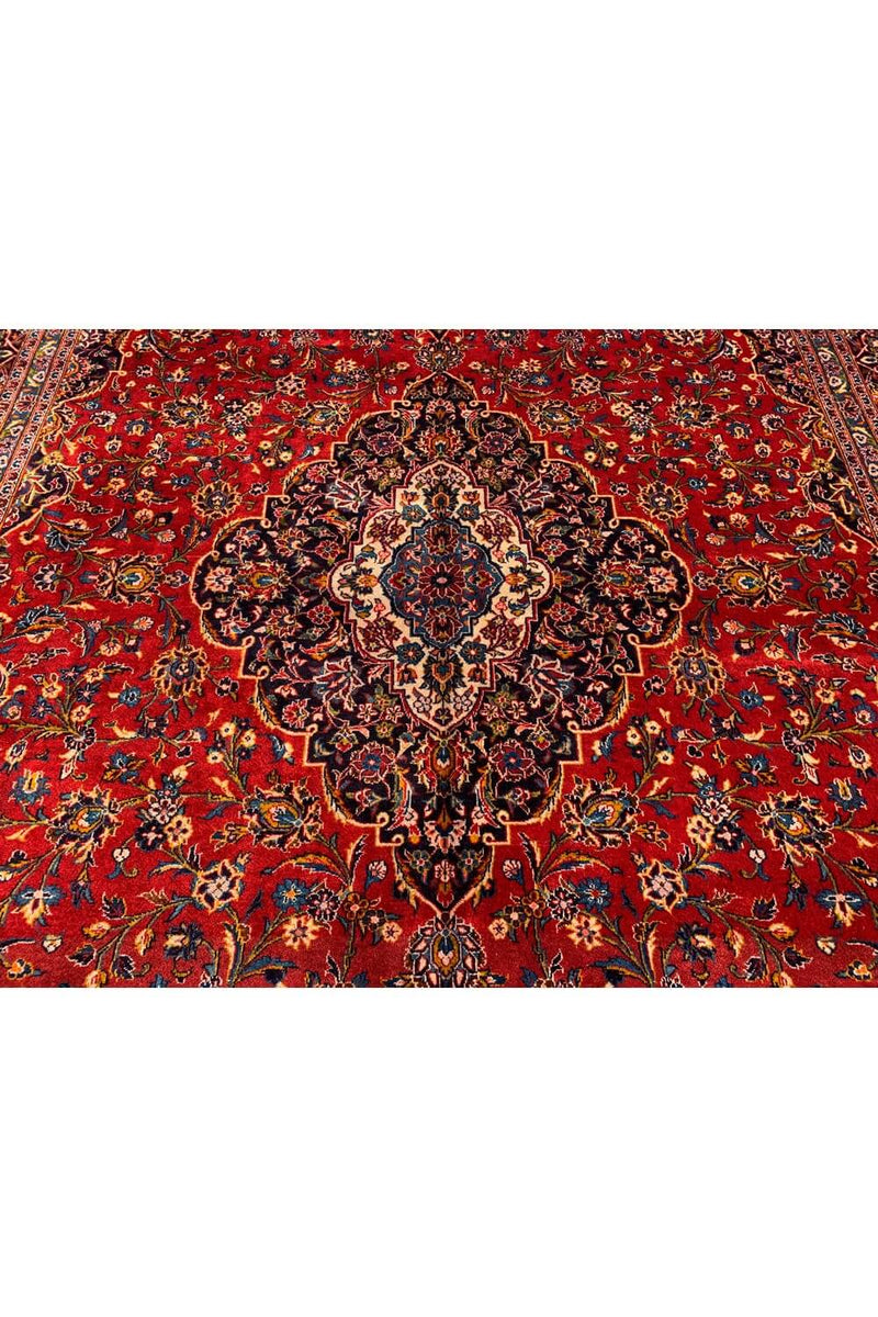 Authentic Hand Knotted Vintage Qashoun Wool Area Rug 14.6 x 9.11 Ft