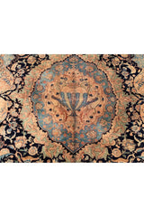 Authentic Hand Knotted Antique Kashmour Pictorial Wool Area Rug 12.7 x 9.7 Ft