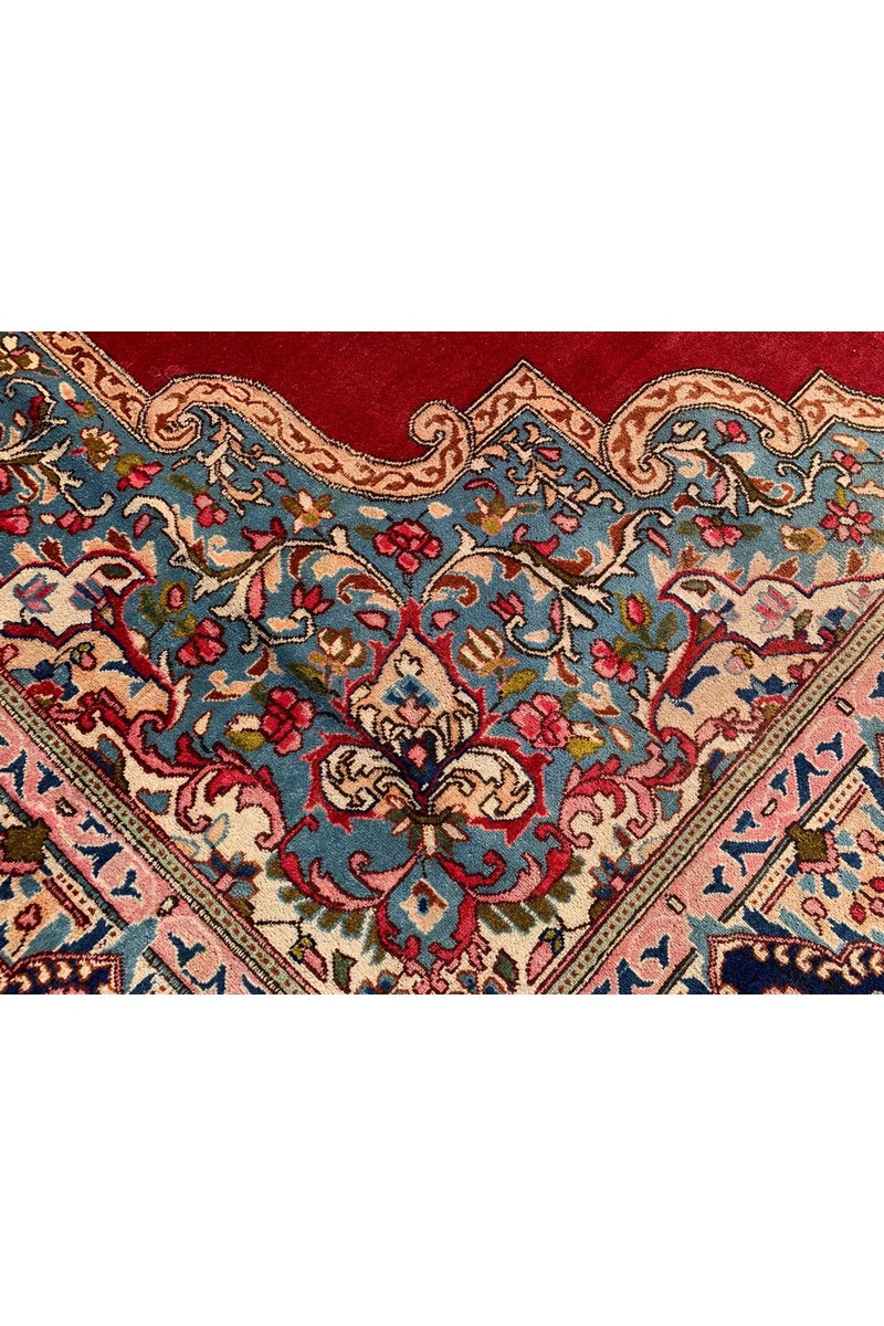 Authentic Hand Knotted Vintage Qirmoun Wool Area Rug 16.4 x 9.10 Ft