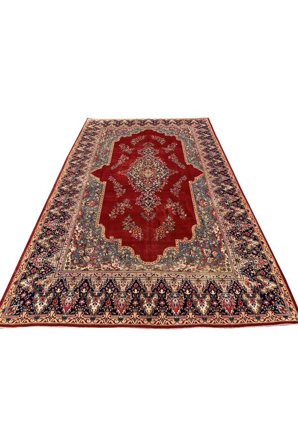 Authentic Hand Knotted Vintage Qirmoun Wool Area Rug 16.4 x 9.10 Ft
