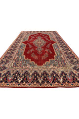 Authentic Hand Knotted Vintage Qirmoun Wool Area Rug 16.4 x 9.10 Ft
