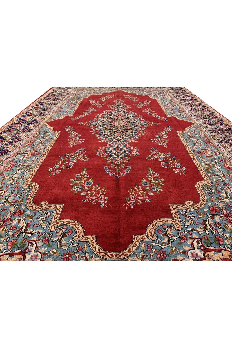 Authentic Hand Knotted Vintage Qirmoun Wool Area Rug 16.4 x 9.10 Ft