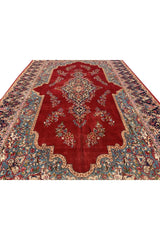 Authentic Hand Knotted Vintage Qirmoun Wool Area Rug 16.4 x 9.10 Ft