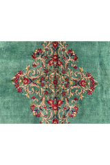 Authentic Hand Knotted Vintage Qirmoun Wool Area Rug 11.9 x 8.0 Ft