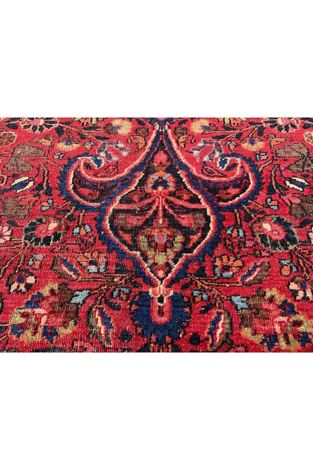 Authentic Hand Knotted Antique Qashoun Wool Area Rug 13.7x 9.11 Ft