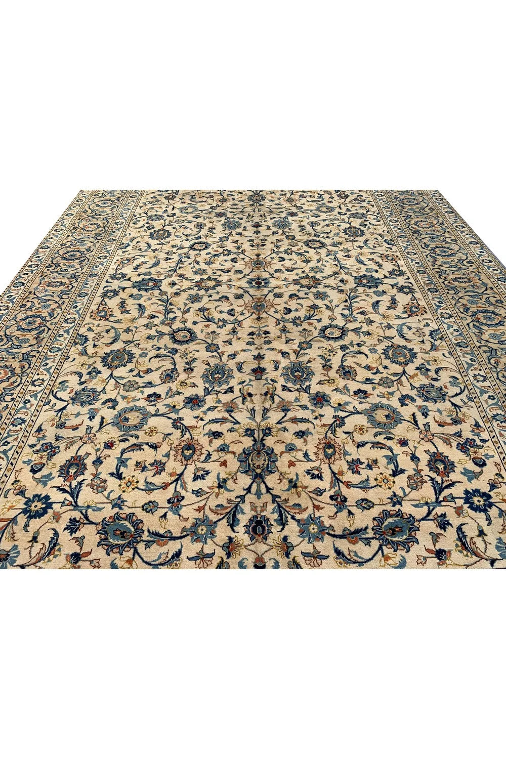 Amazing Hand Knotted Vintage Qashoun Wool Area Rug 13.5 x 9.6 Ft