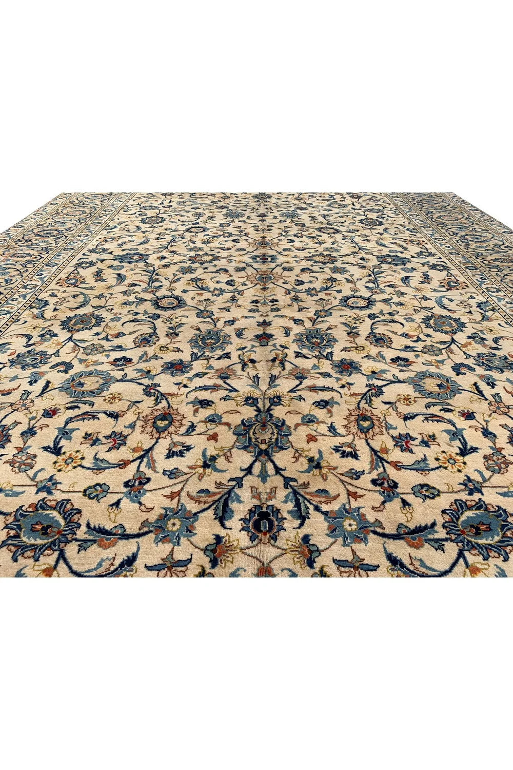 Amazing Hand Knotted Vintage Qashoun Wool Area Rug 13.5 x 9.6 Ft