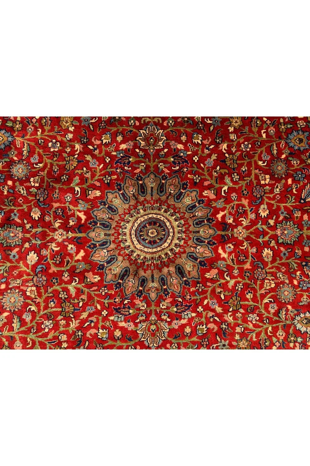 Authentic Hand Knotted Vintage Qashoun Wool Area Rug 9 x 8 Ft